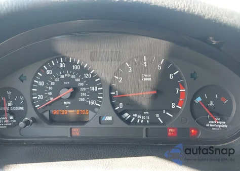 1997 BMW M3 z USA, uszkodzony, nr VIN WBSCD9324VEE05352